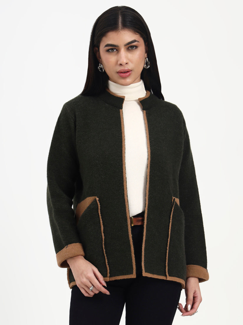Woodland Tan Edge Cardigan