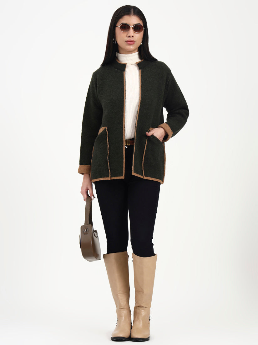 Woodland Tan Edge Cardigan