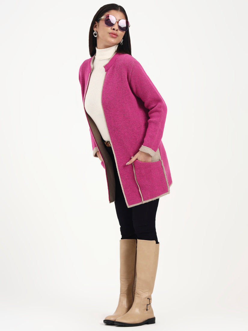 Orchid Tan Edge Cardigan