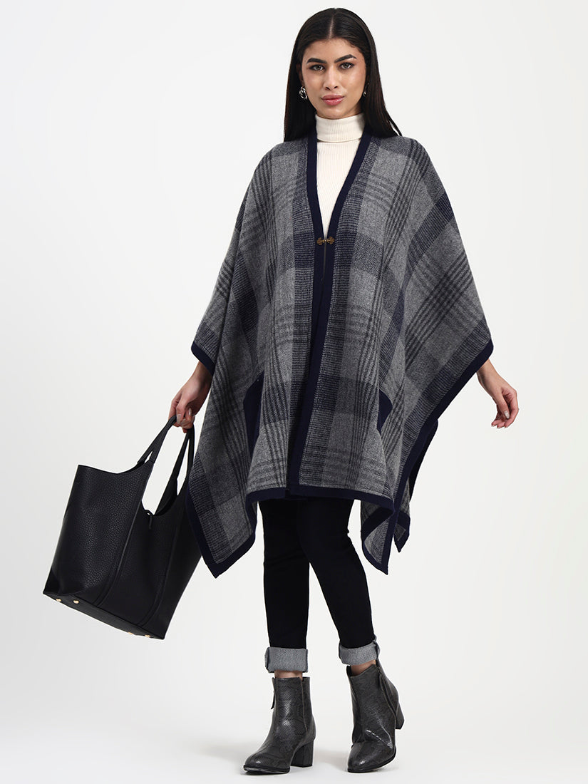 Greyfell Navy Trim Cape