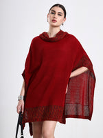 Burnished Garnet Poncho