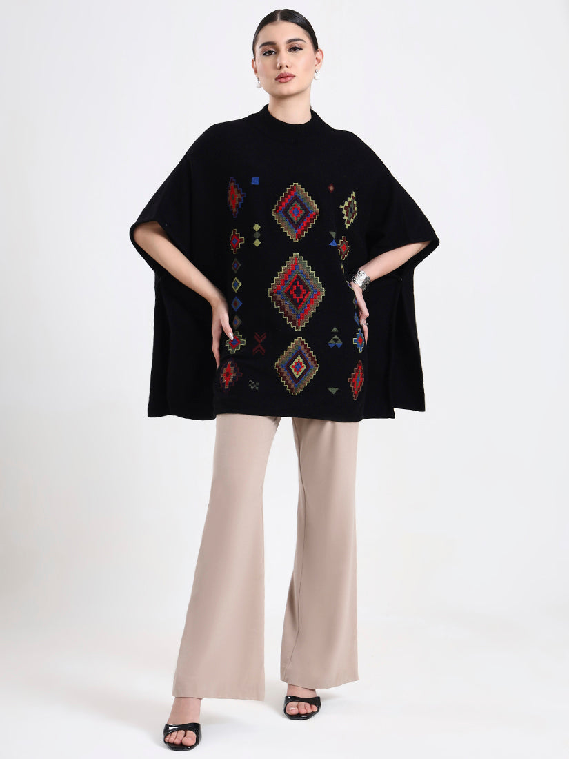 Obsidian Mosaic Poncho