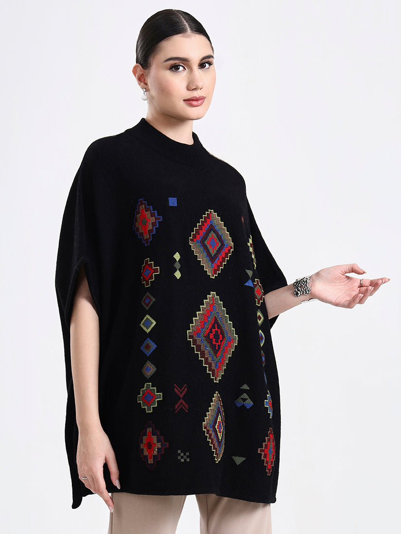 Obsidian Mosaic Poncho