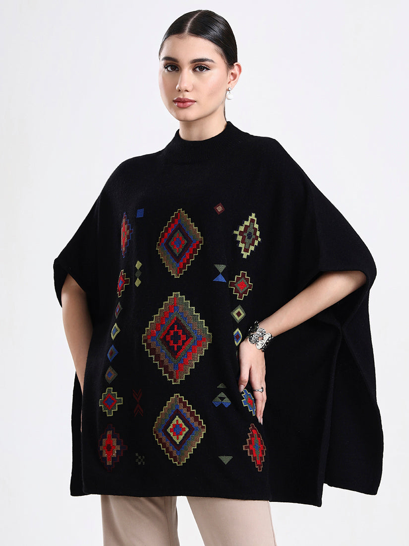 Obsidian Mosaic Poncho