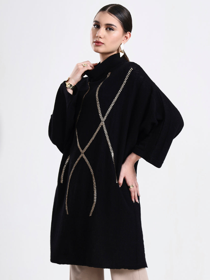 Noir Poncho