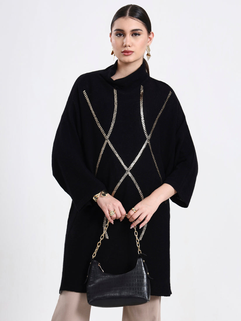 Noir Poncho