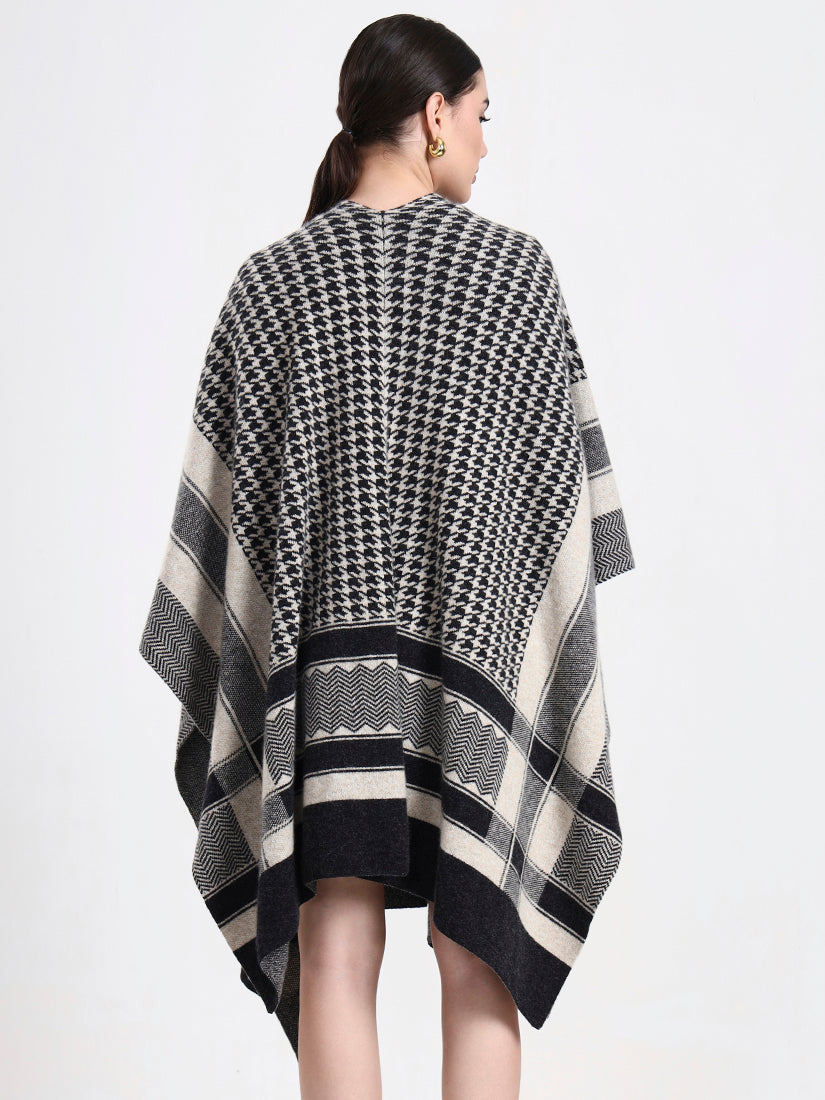 Midnight Mosaic Lambswool Cape