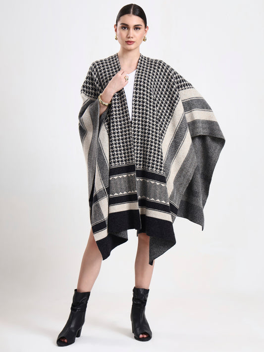 Midnight Mosaic Lambswool Cape
