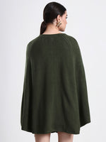 Olive Serenade Embellished Cloak