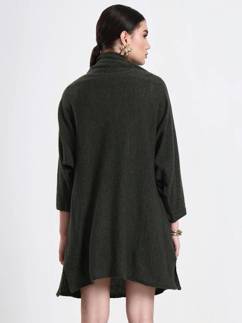 Moss Green Poncho