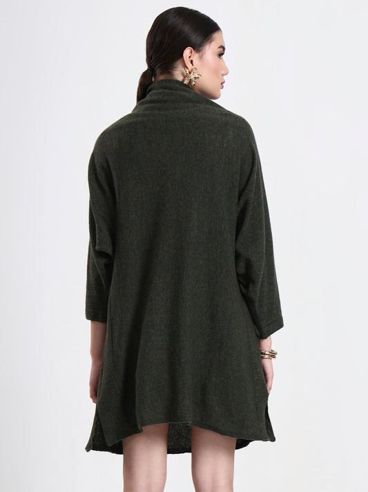 Moss Green Poncho