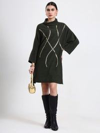 Moss Green Poncho