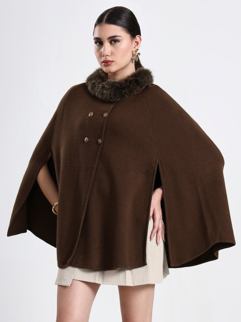 Forest Olive Poncho
