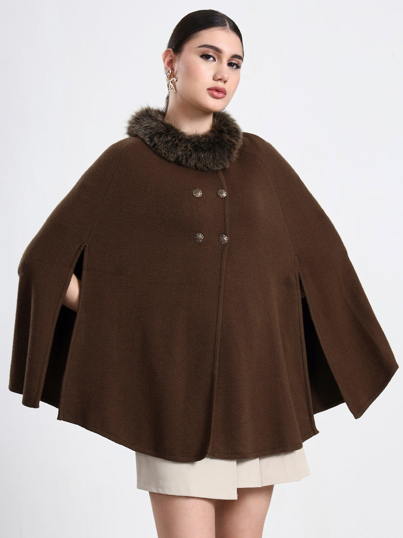 Forest Olive Poncho