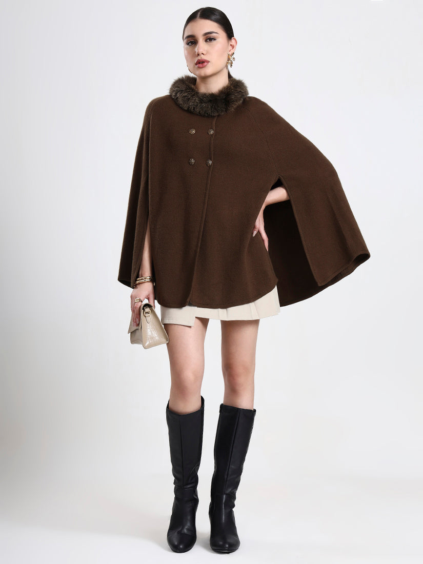 Forest Olive Poncho