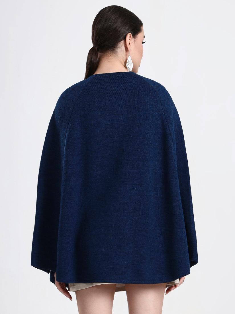 Cobalt Éclat Embellished Cloak