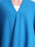 Azure Embellished Lambswool Cape