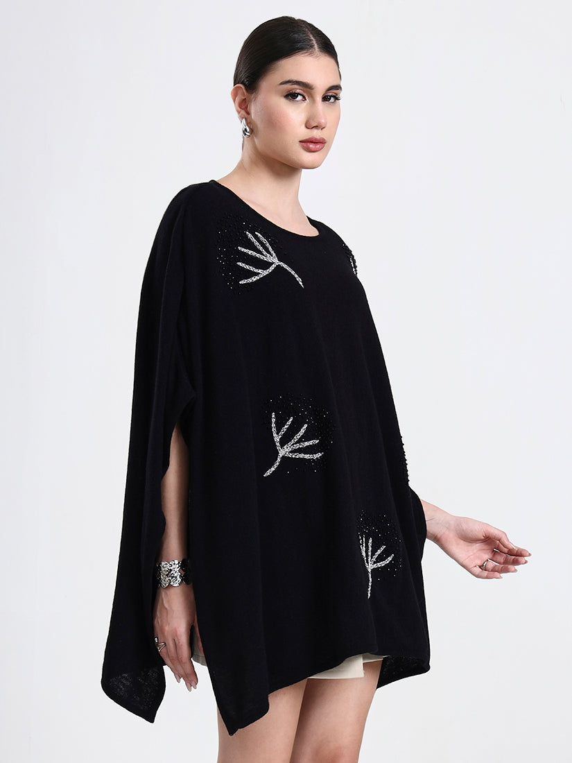 Midnight Grove Lambswool Poncho
