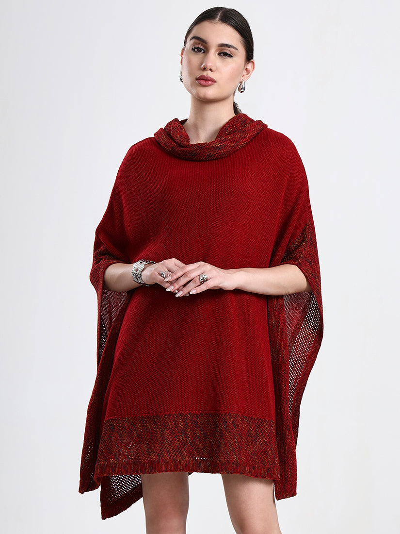 Burnished Garnet Poncho