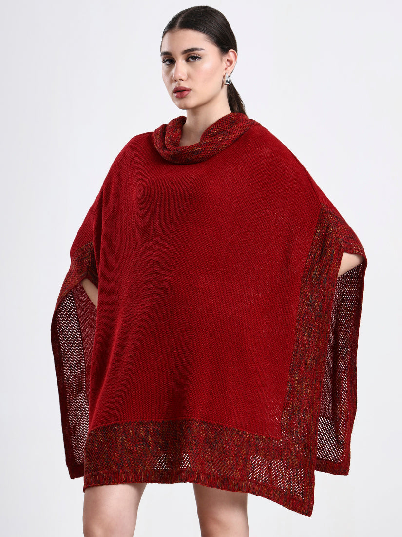 Burnished Garnet Poncho