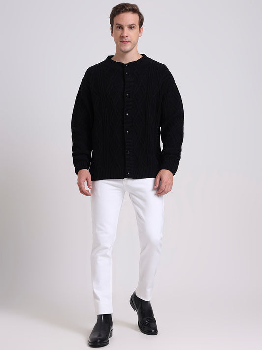 Midnight Cable Cardigan