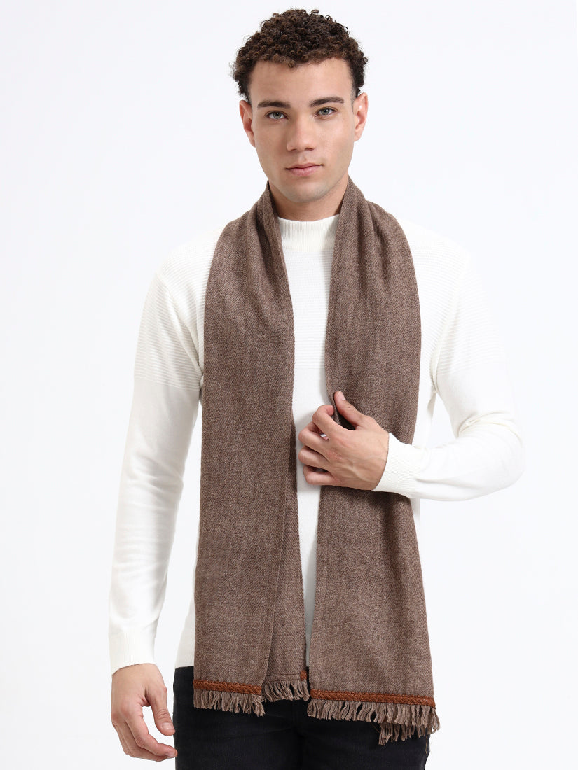 Harris Brown Fringe Scarf