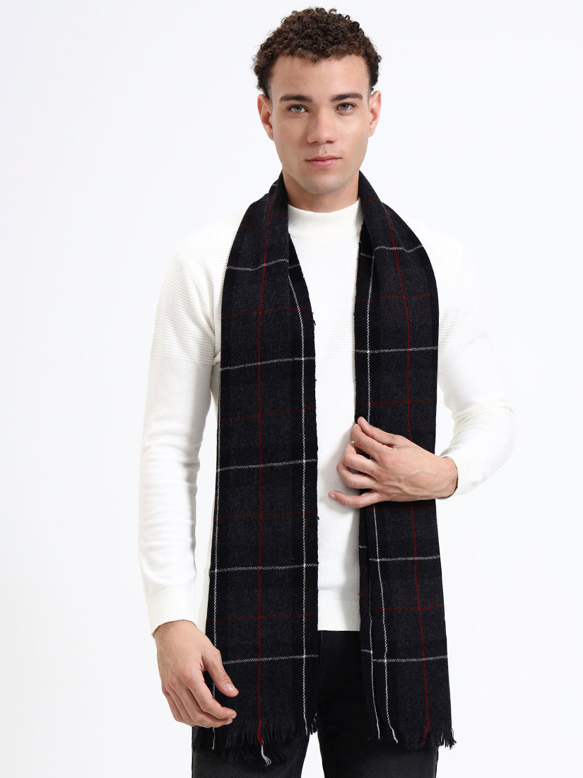 Harris Black & Red Check Scarf